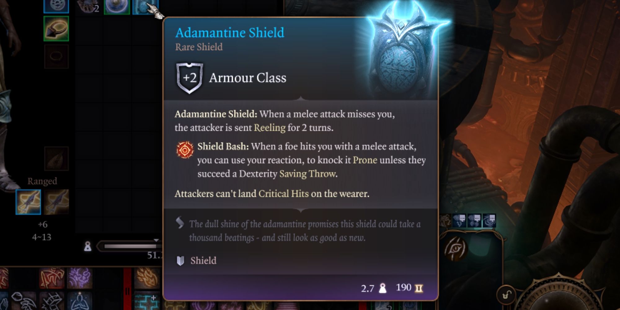 adamantine shield in baldur's gate 3