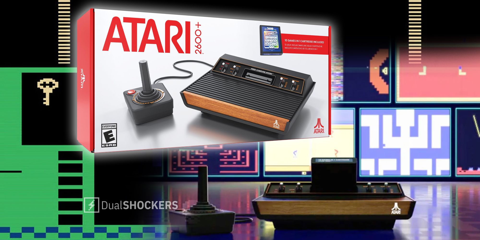 This retro gaming console plays both Atari 2600 and 7800 cartridges