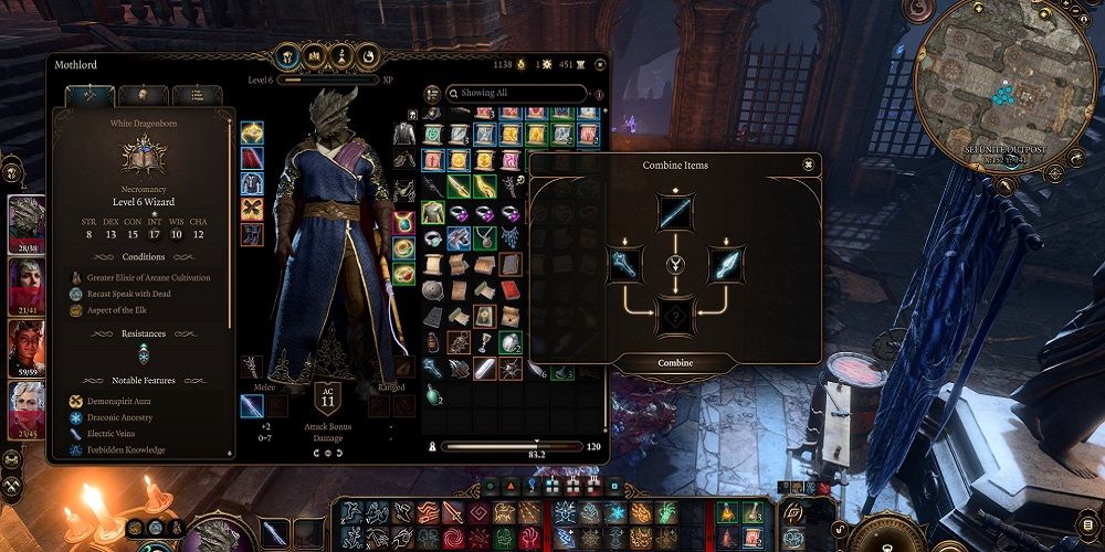 Baldur's Gate 3 creating the Staff of Mourning Frost