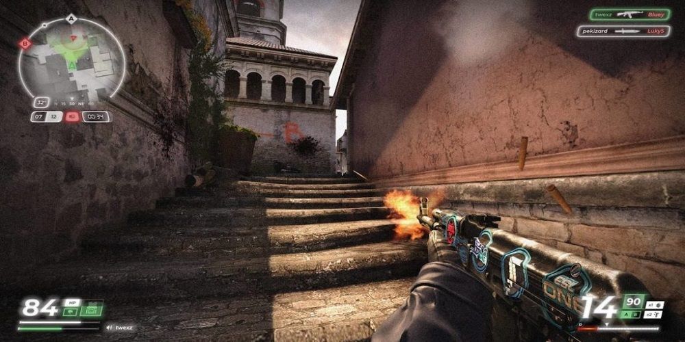 Counter-Strike Global Offensive Firing Toward Building