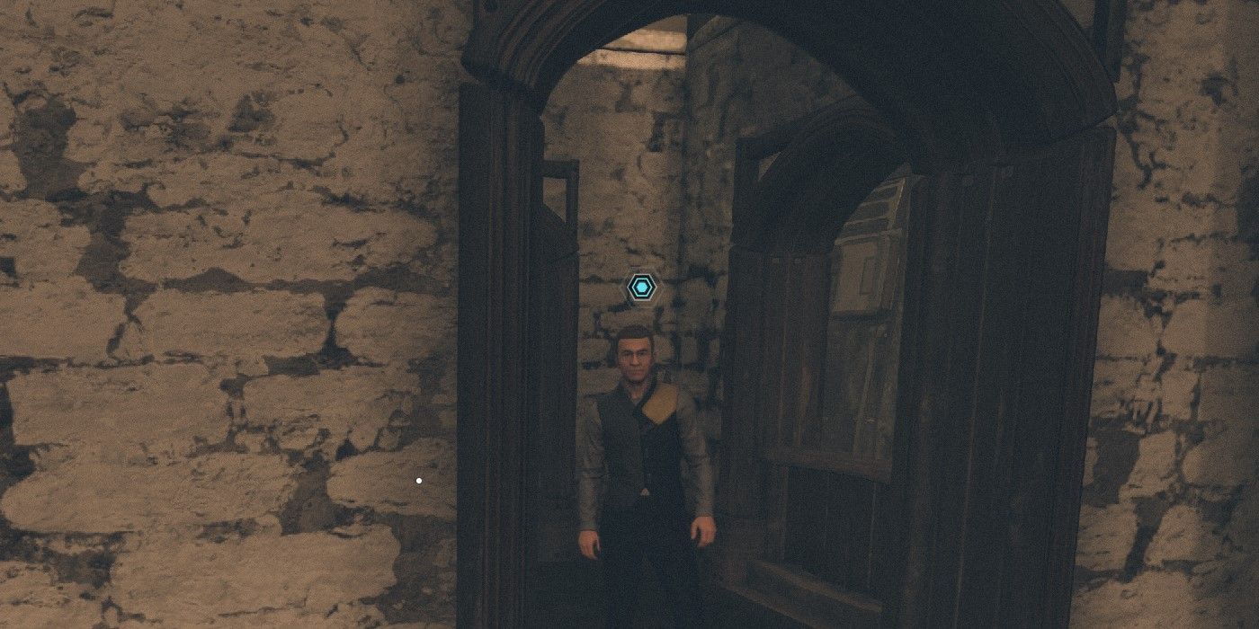 The Starfield character found Mayor Elias Cartwright standing in a window in Akila City.