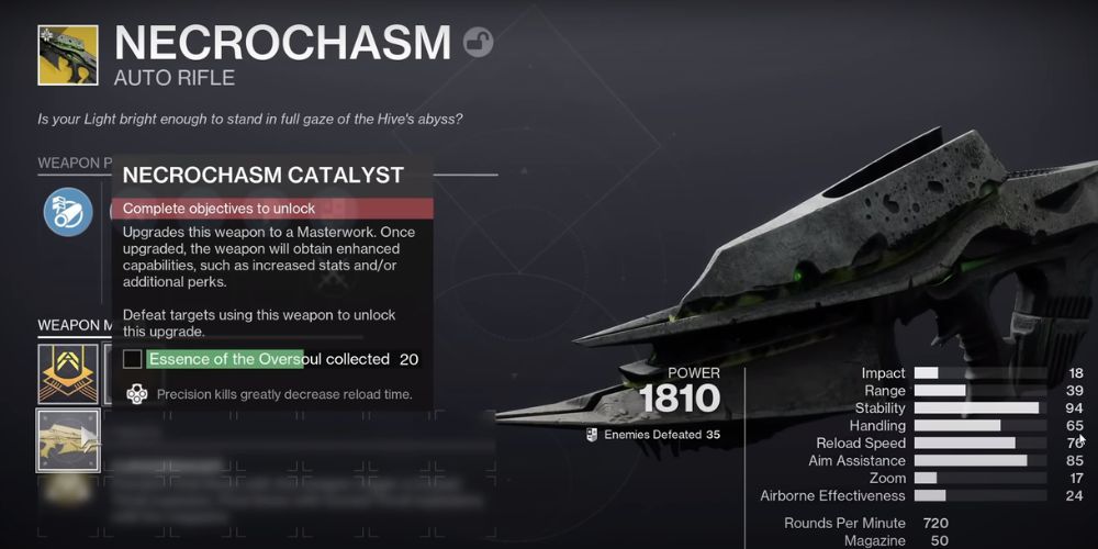 Destiny 2 Season Of The Witch How To Get Necrochasm & Its Exotic Catalyst