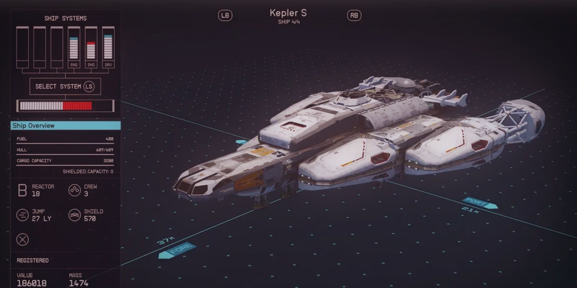 Kepler S ship's overview