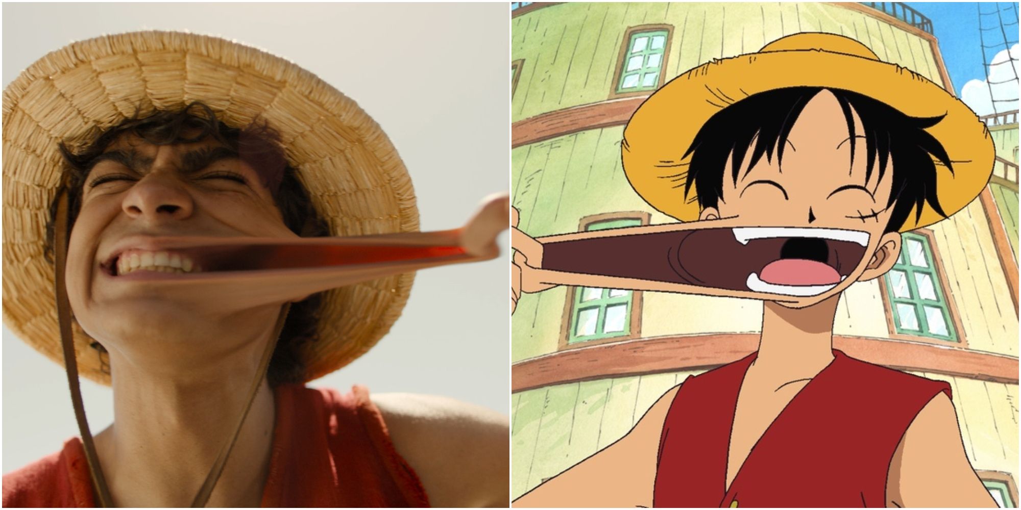 one piece anime vs live action characters! #capcut #anime #onepiece #f