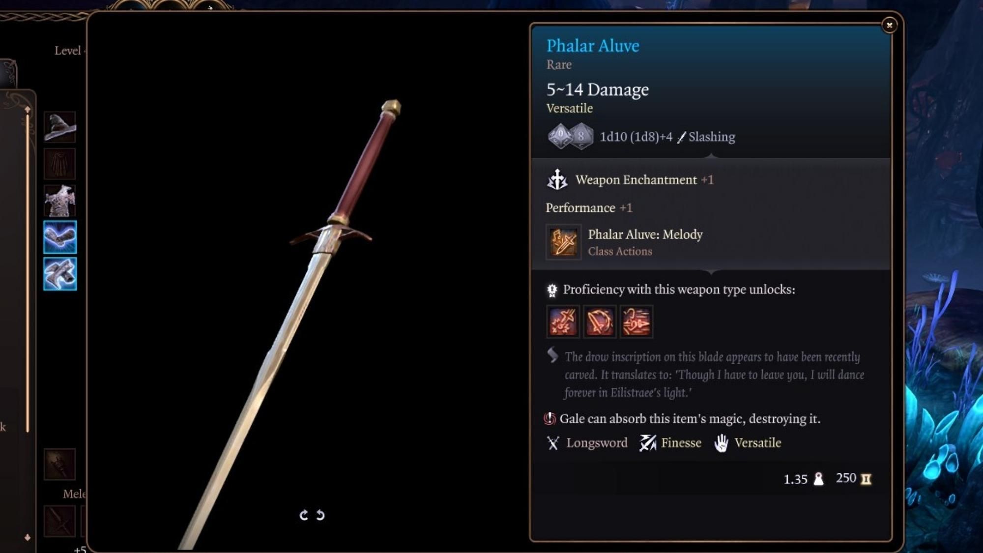 Baldur S Gate 3 How To Get Phalar Aluve Longsword   Phalar Aluve S Details In Bg3 