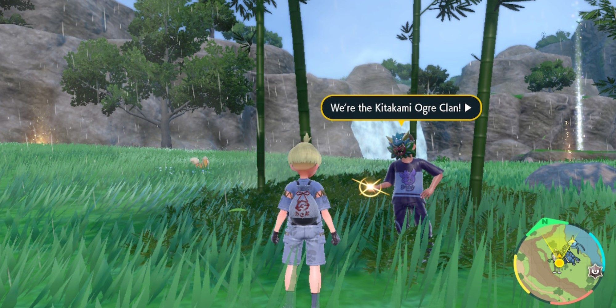 Pokemon Scarlet And Violet DLC Kitakami Ogre Clan Member Overworld Location 2