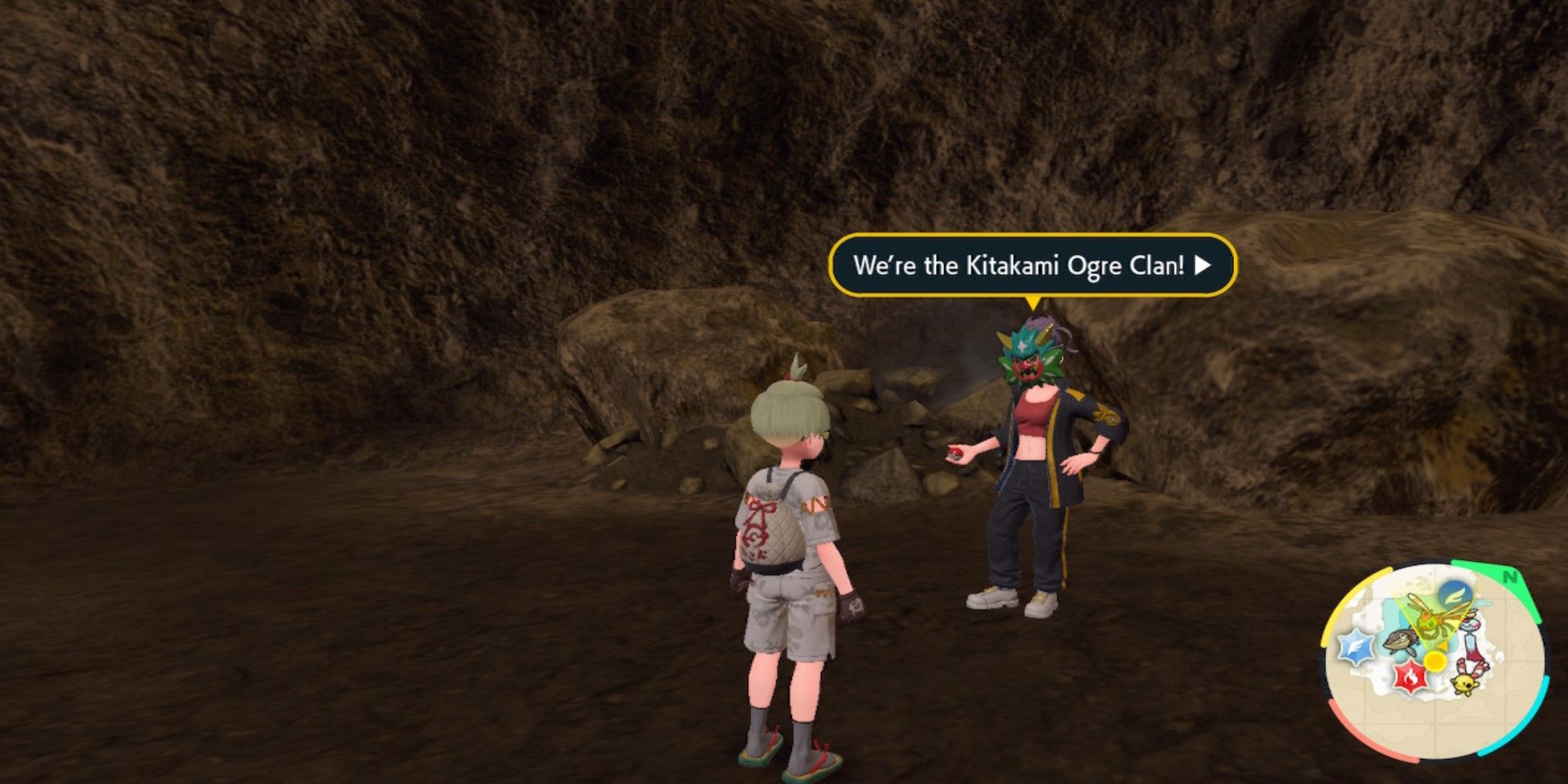 Pokemon Scarlet And Violet DLC Kitakami Ogre Clan Member Overworld Location 7