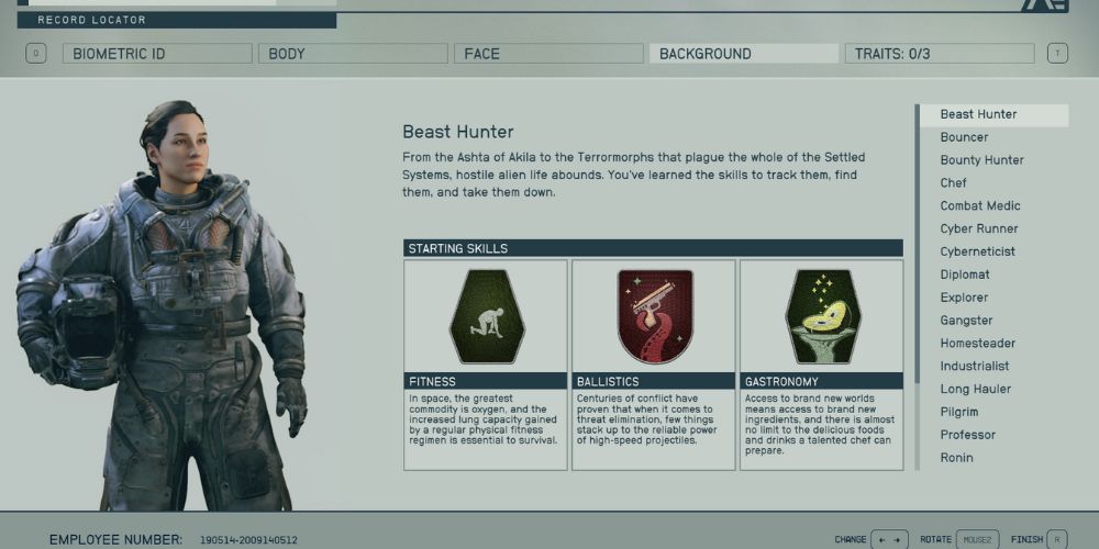 Starfield - Backgrounds Beast Hunter