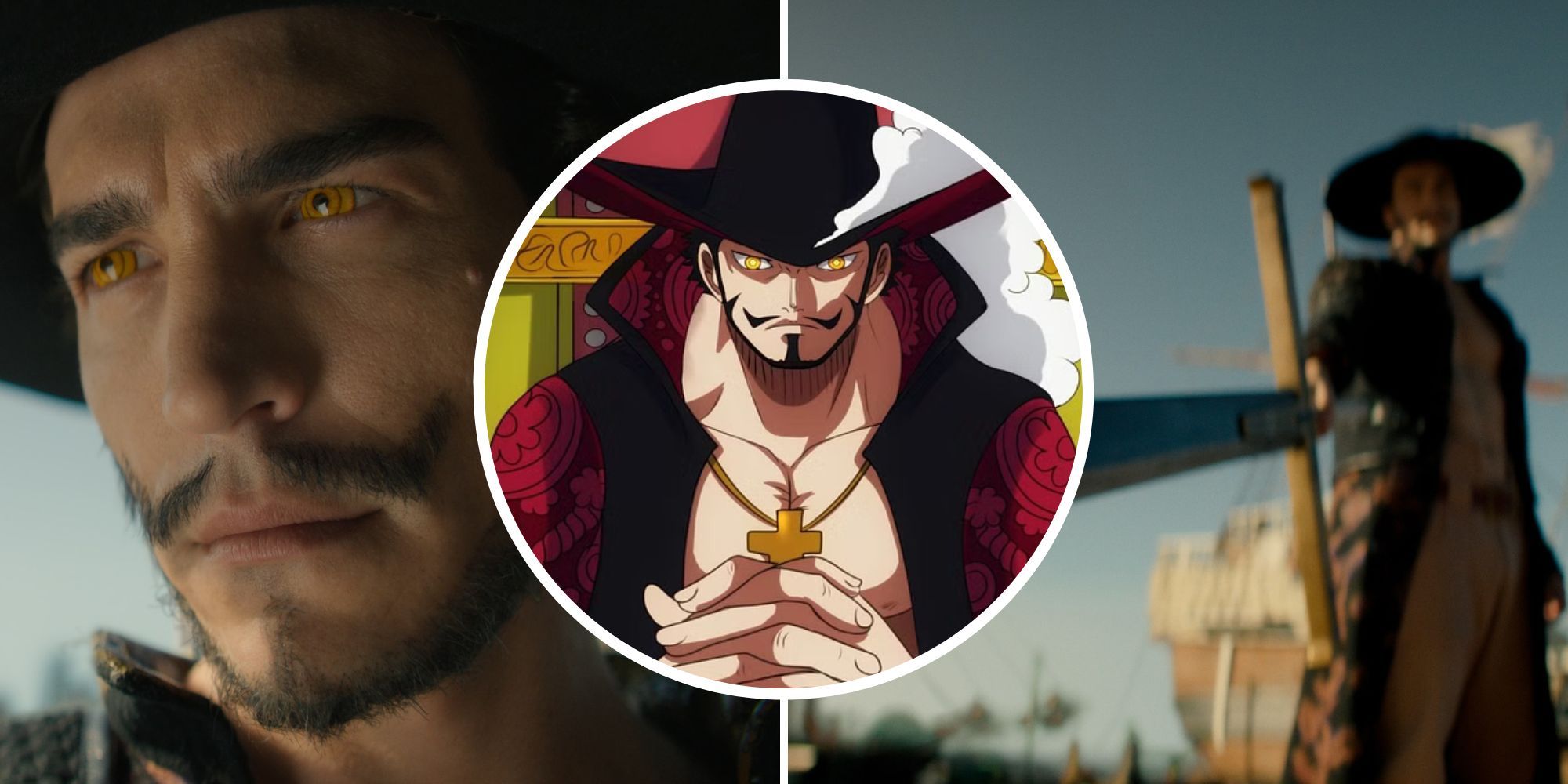 Atores de live-action e anime Mihawk de One Piece se enfrentam em