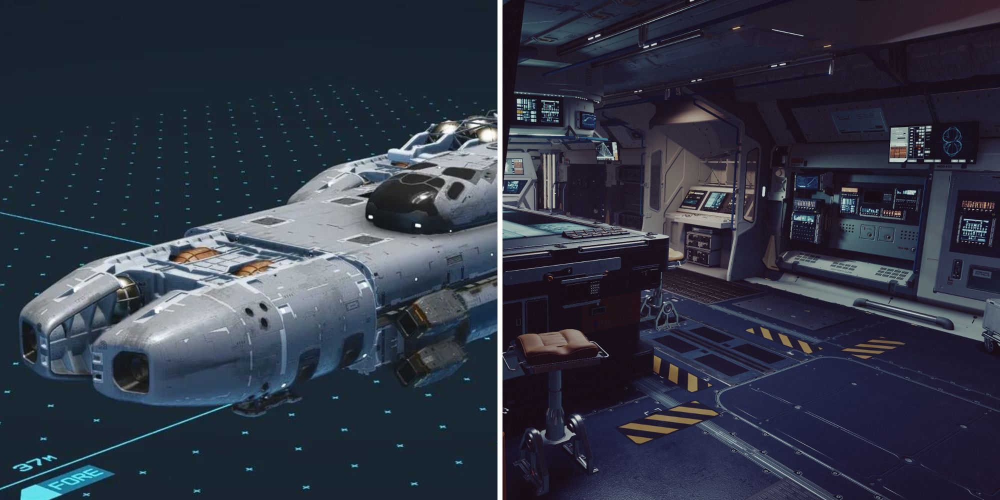 A Ship Being Modified & The Inside Of A Spacehab