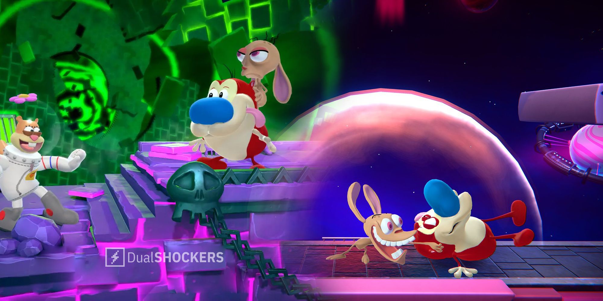 Ren Stimpy Are Way Too Cursed For Nickelodeon All-Star Brawl 2