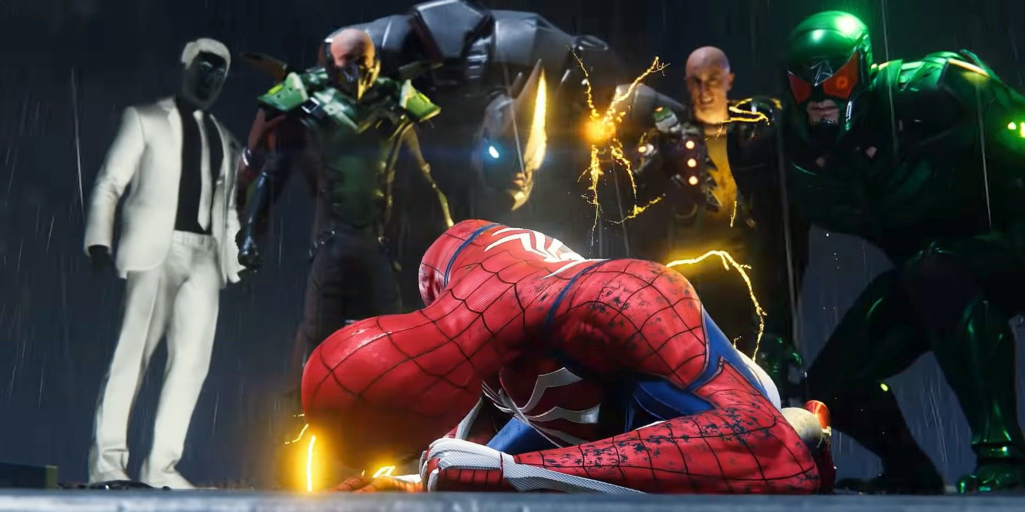 Marvel's Spider-Man Facing Many Iconic Villains At Once With Mr. Negative, Vulture, Rhino, Electro, and Scorpion