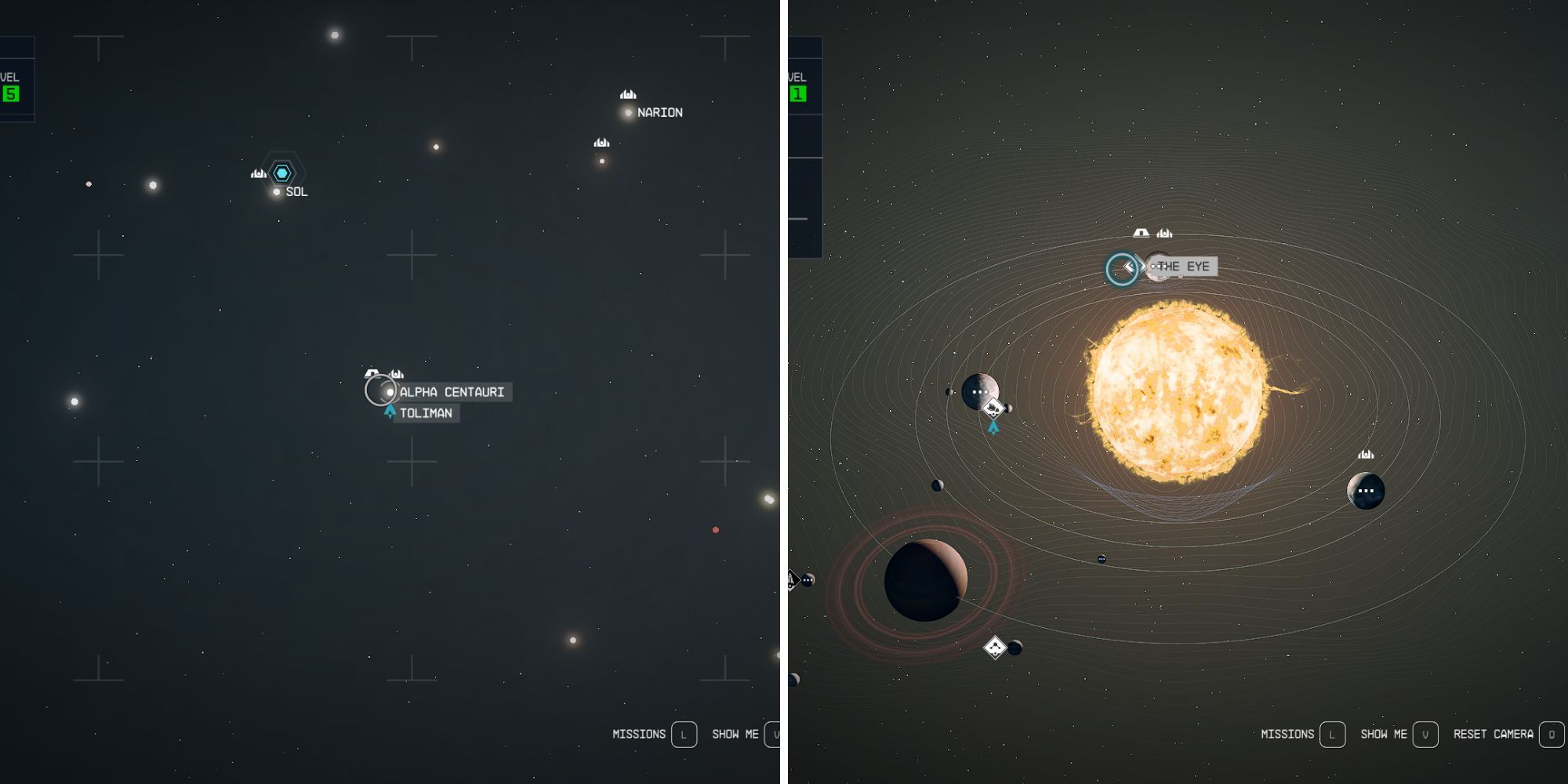 The Eye's Location On The Galaxy & System Map