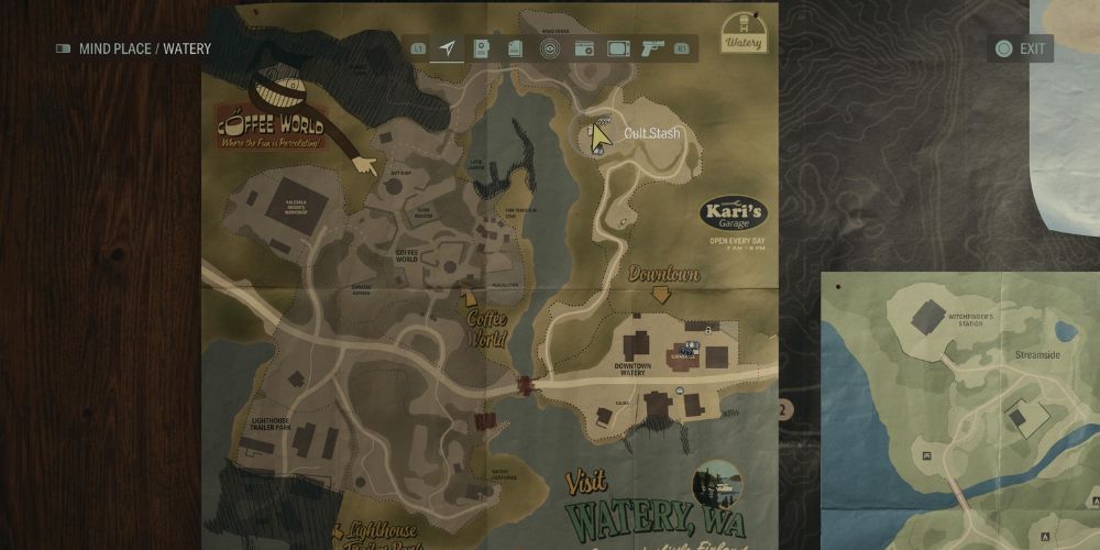 alan wake 2 crossbow location map