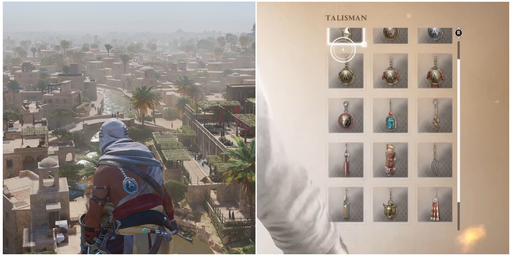 Assassin's Creed Mirage Basim At Viewpoing And All Unlocked Talisman