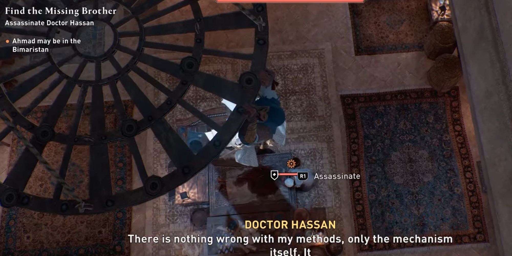 Assassin's Creed Mirage Find Missing brother Doctor Hassan