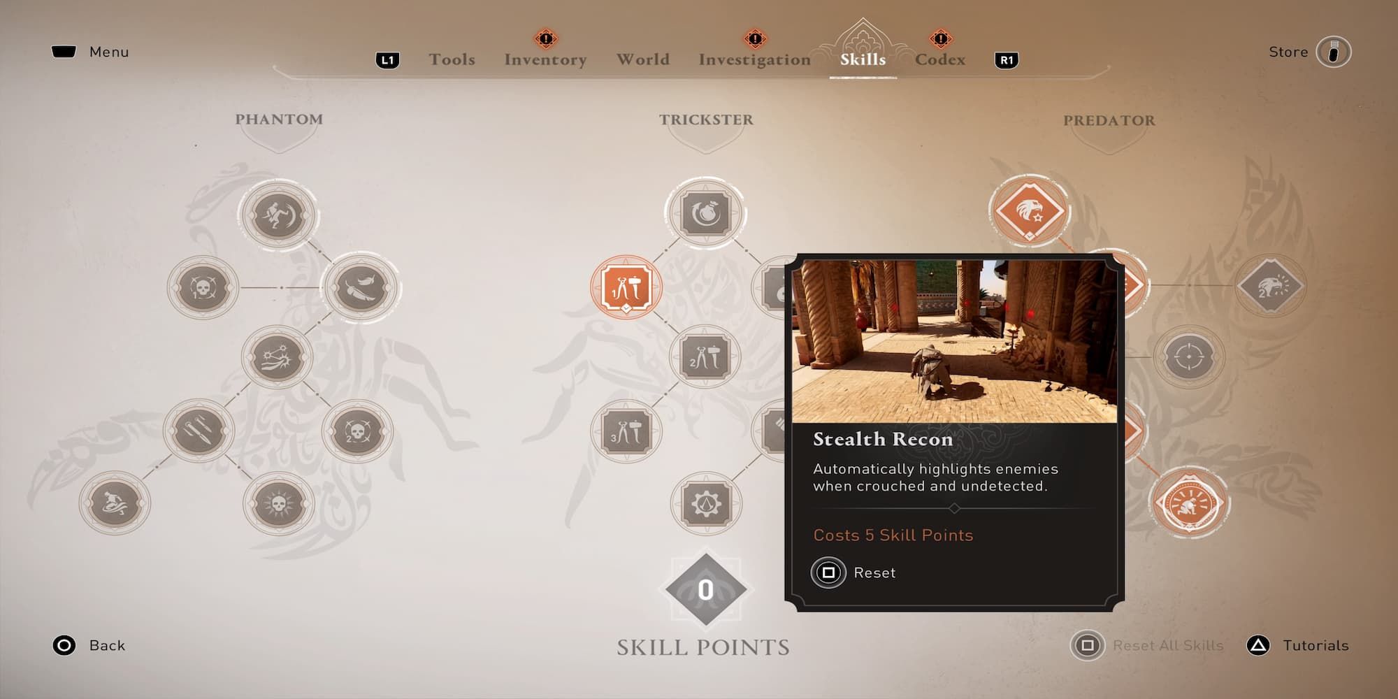 The Stealth Recon Ability In The Skill Tree