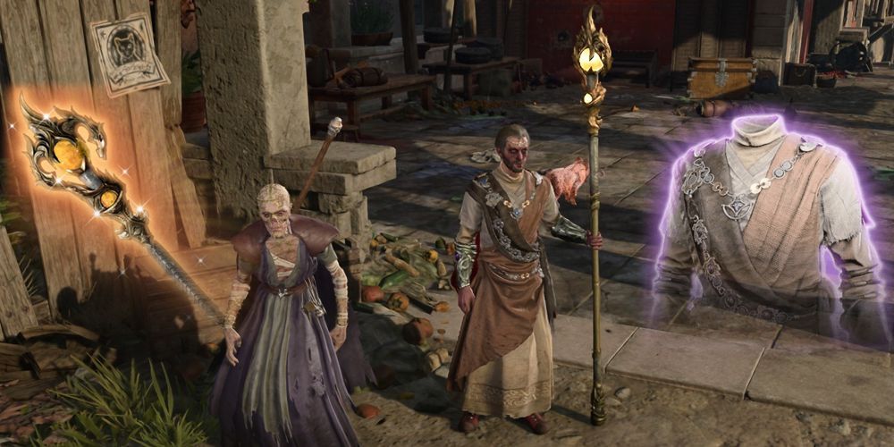 Baldur's Gate 3 Wizard with Markoheshkir and Robe of the Weave