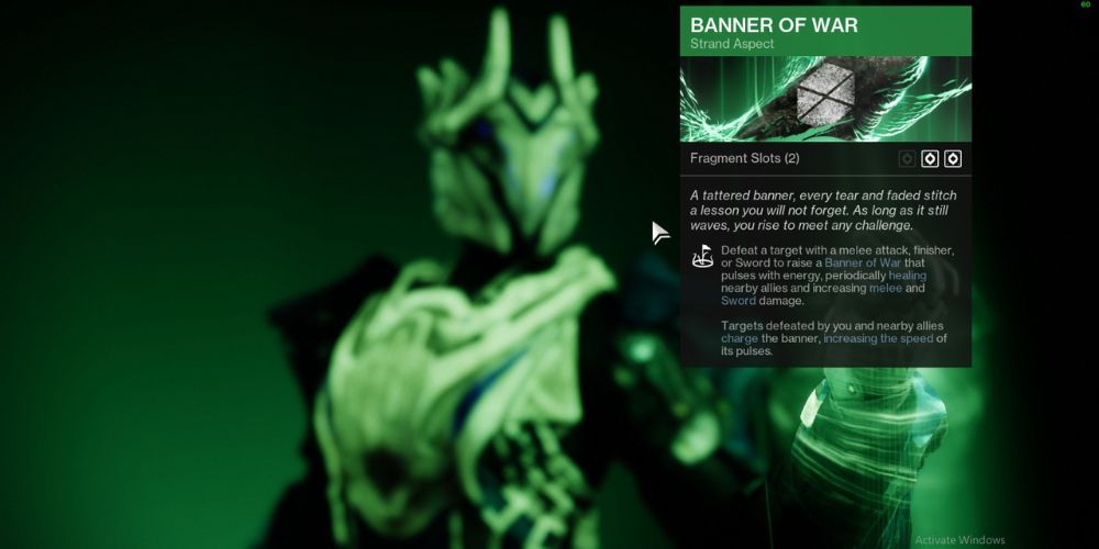 Banner of War, Destiny 2, Best Strand Aspects