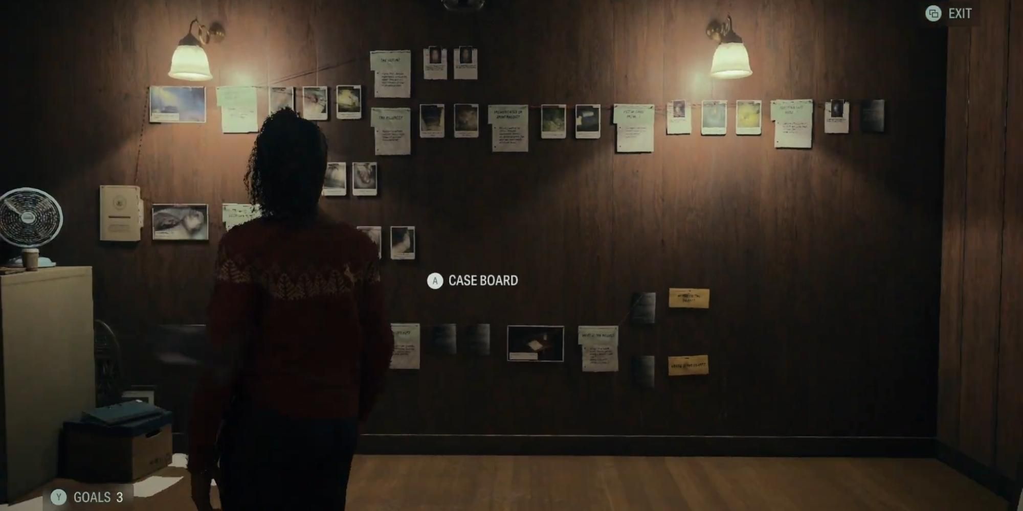 case board in alan wake 2