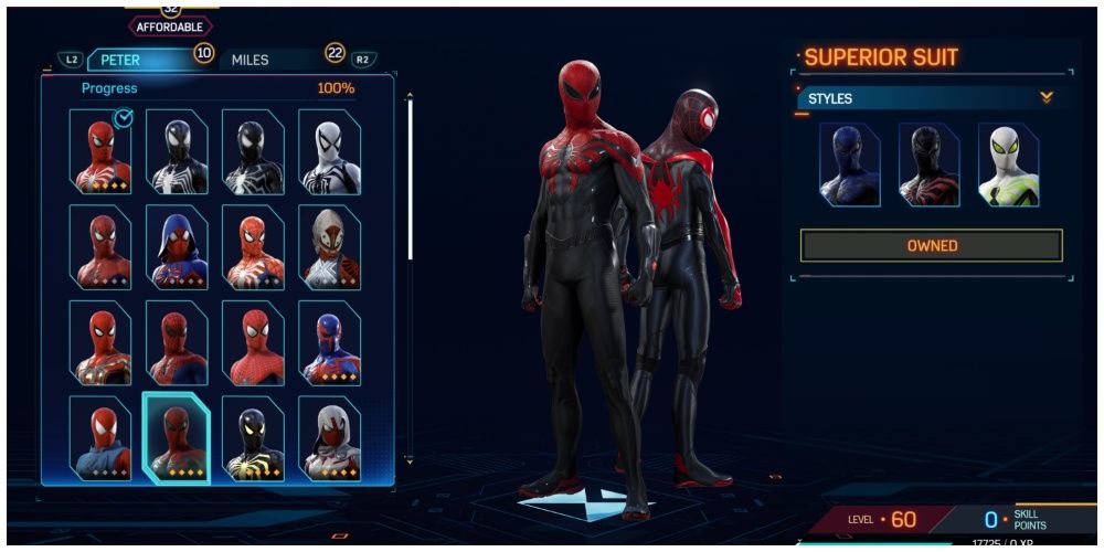 Spider-Man 2 Superior Suit