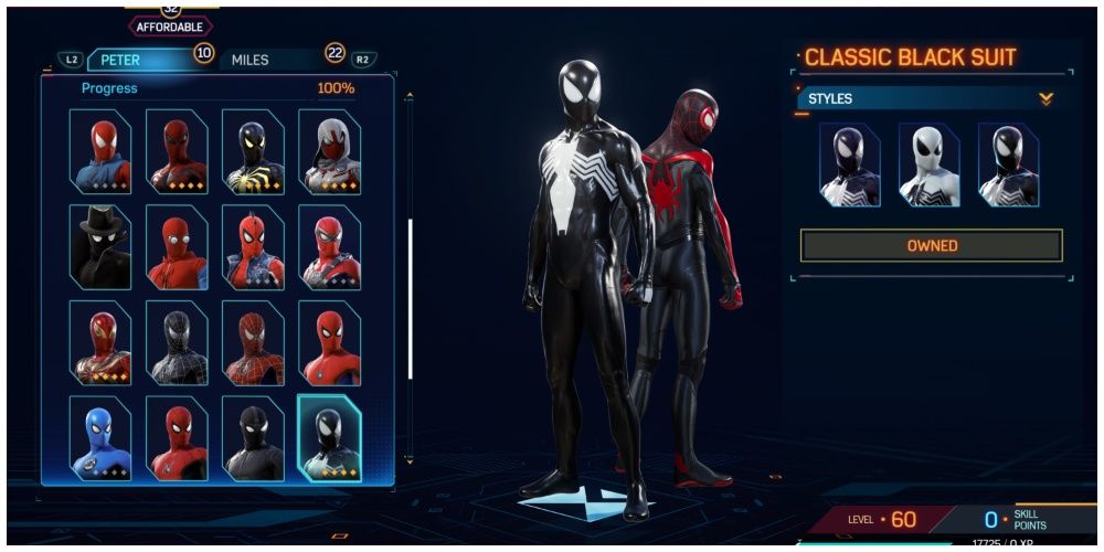 Spider-Man 2 Classic Black Suit