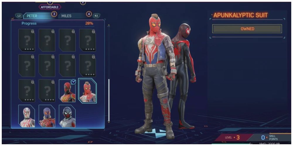 Spider-Man 2 Apunkalyptic Suit