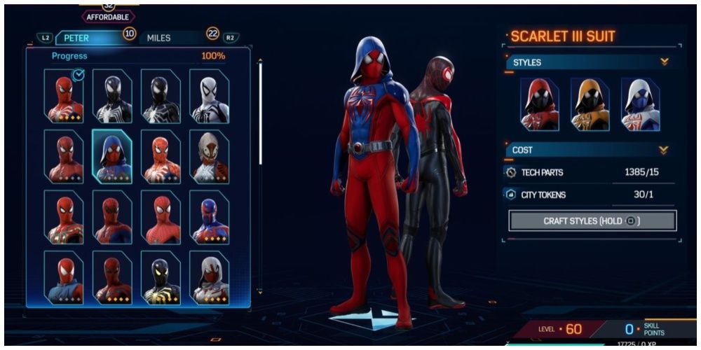 Spider-Man 2 Scarlet III Suit