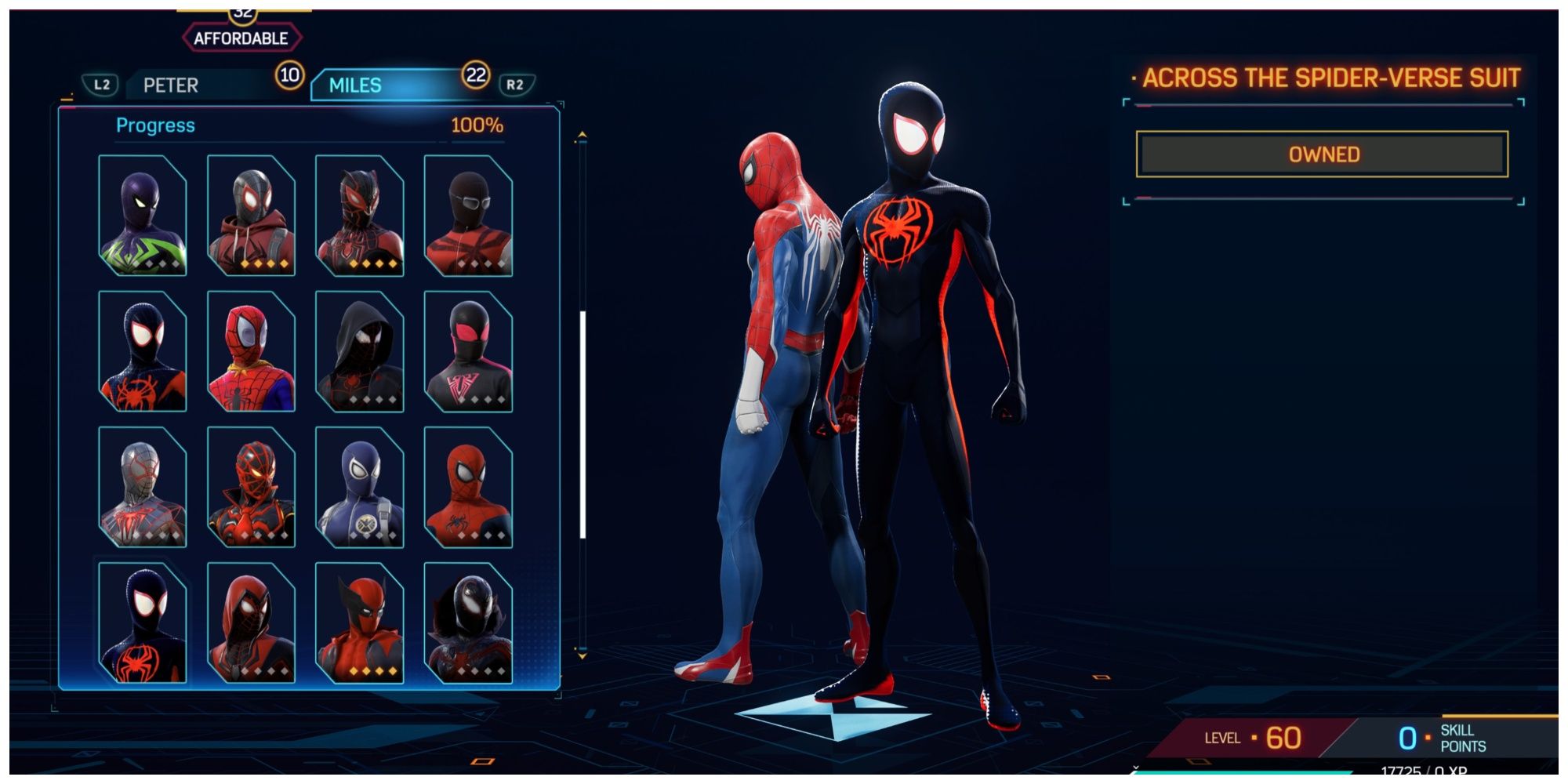 Spider-Man 2: Across the Spider-Verse Suit