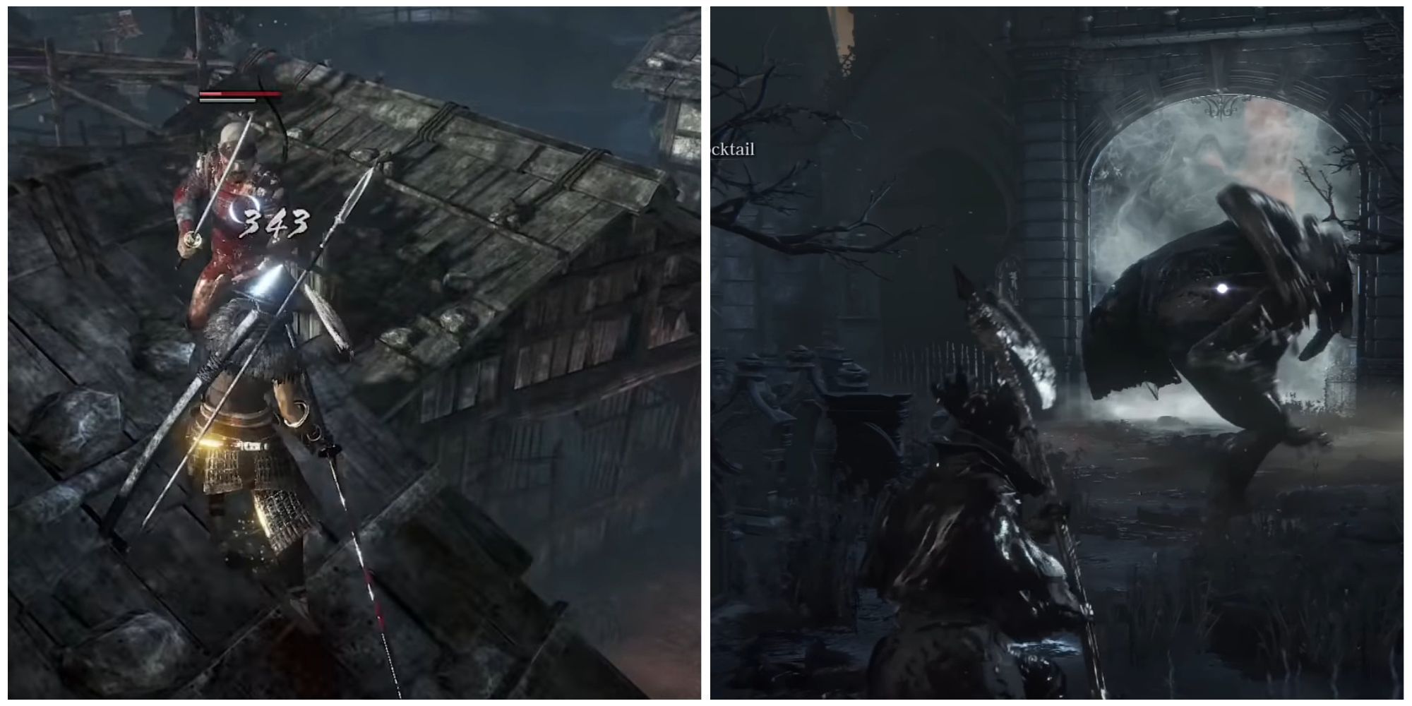 Nioh 2 and Bloodborne in a featured image