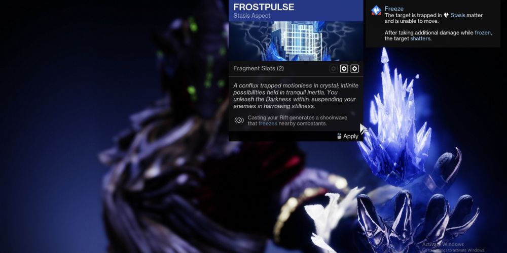 Frostpulse, Destiny 2, Best Stasis Aspects