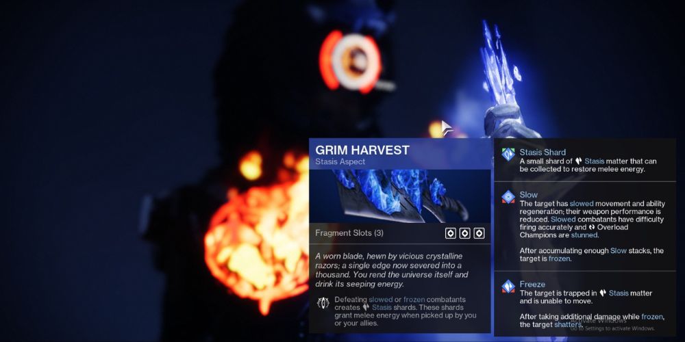 Grim Harvest, Destiny 2, Best Stasis Aspects