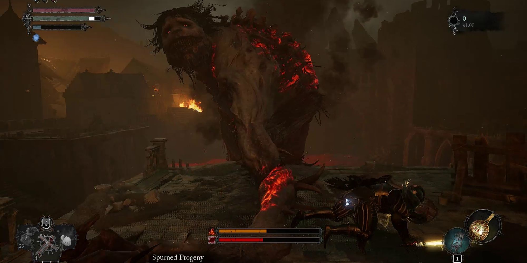 hand slam attack spurned progeny in lords of the fallen