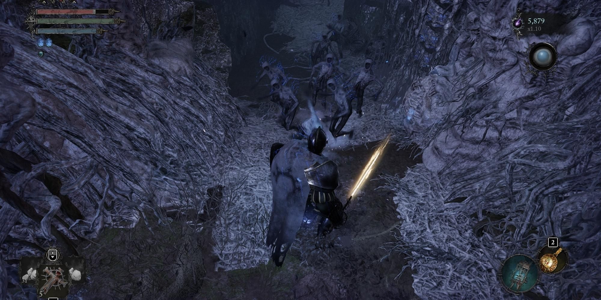 horde of zombies for easy vigor farm in early game in lords of the fallen