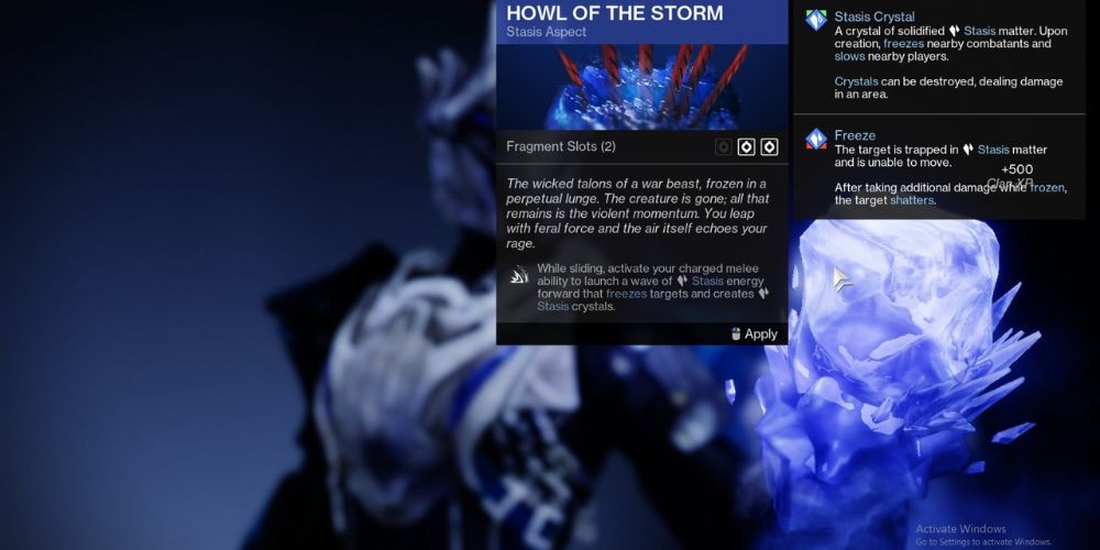 Howl of the Storm, Destiny 2, Best Stasis Aspects