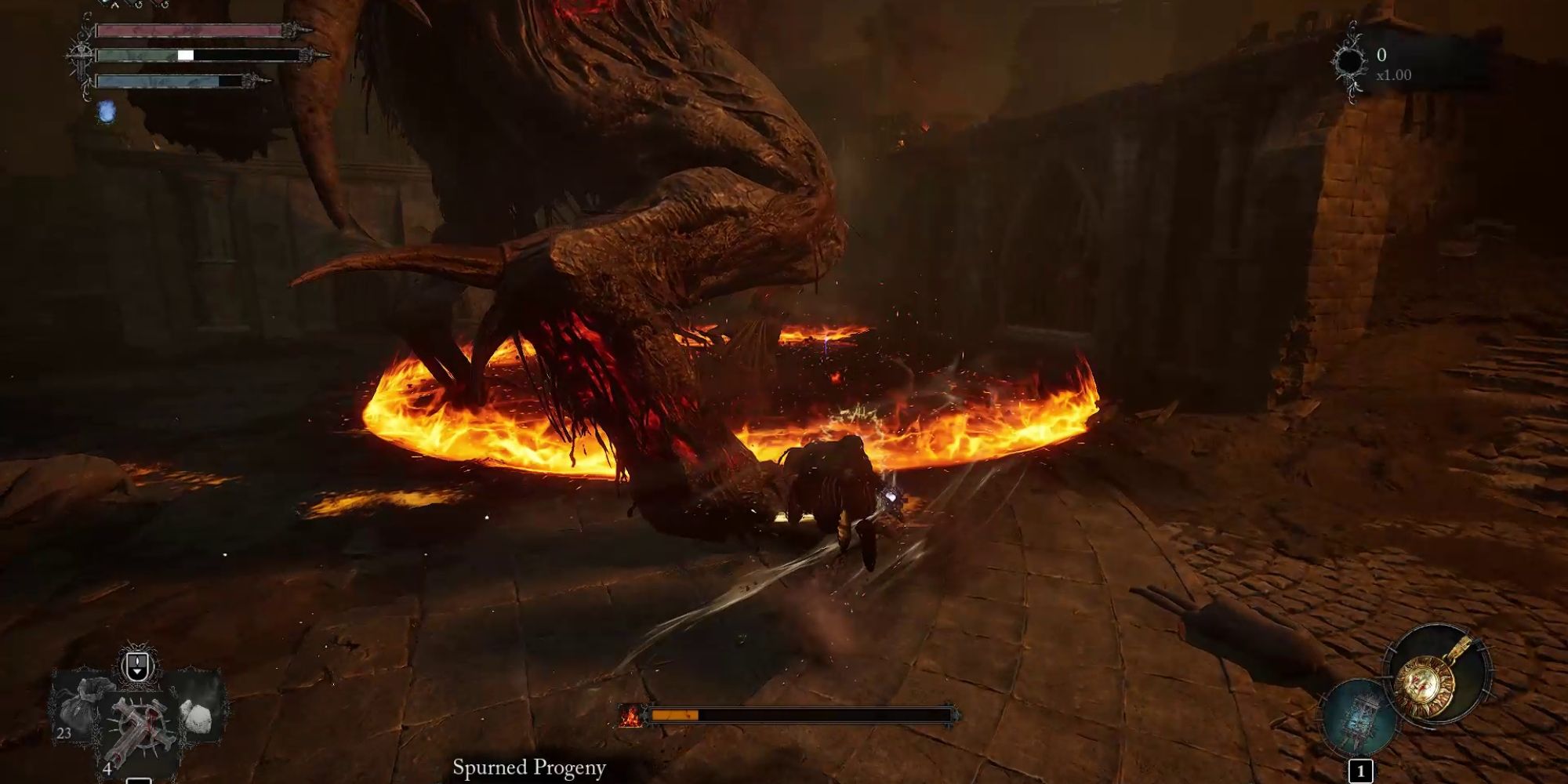 Inferno Slam spurned progeny in lords of the fallen