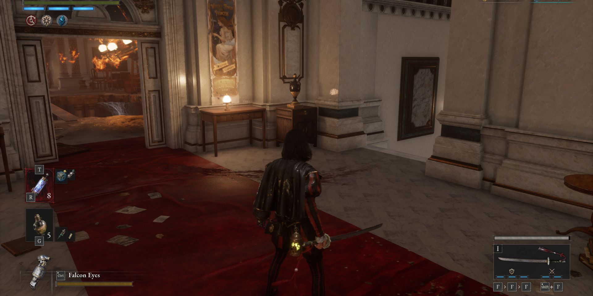 Image of a pathway in the Estella Opera House in Lies of P.