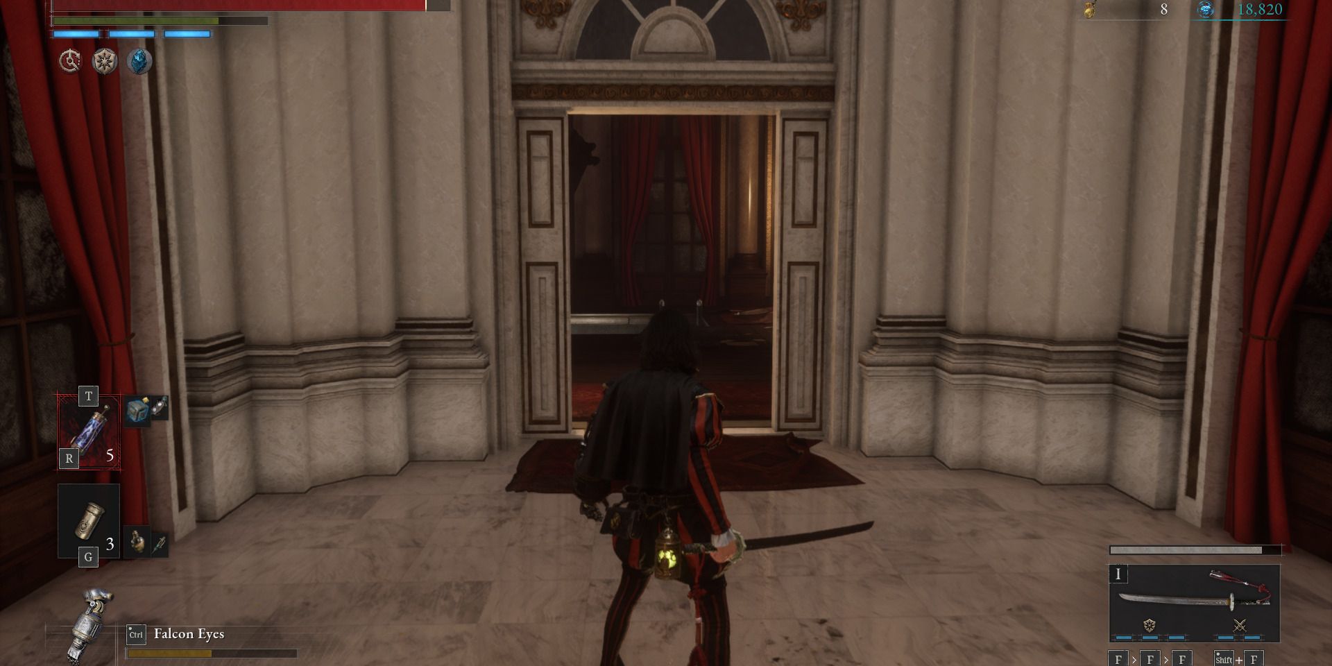 Image of the entrance to the room with the Jeweled Cryptic Vessel in Lies of P.