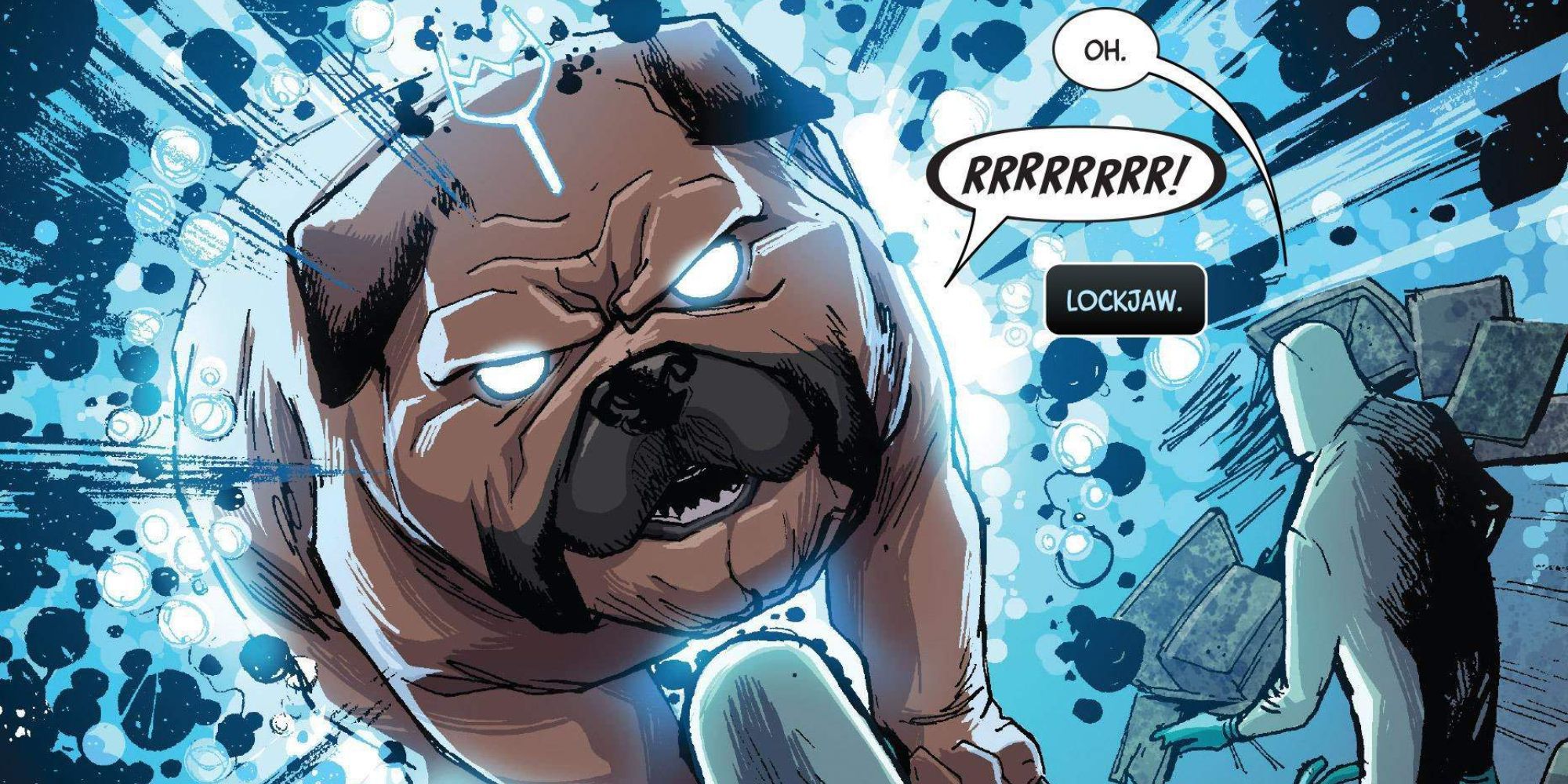 Marvel Ultimate popular Spider-man Lockjaw Art