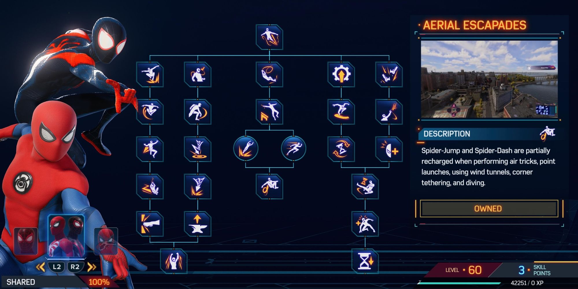 Marvel's Spider-Man 2 Aerial Escapades Skill