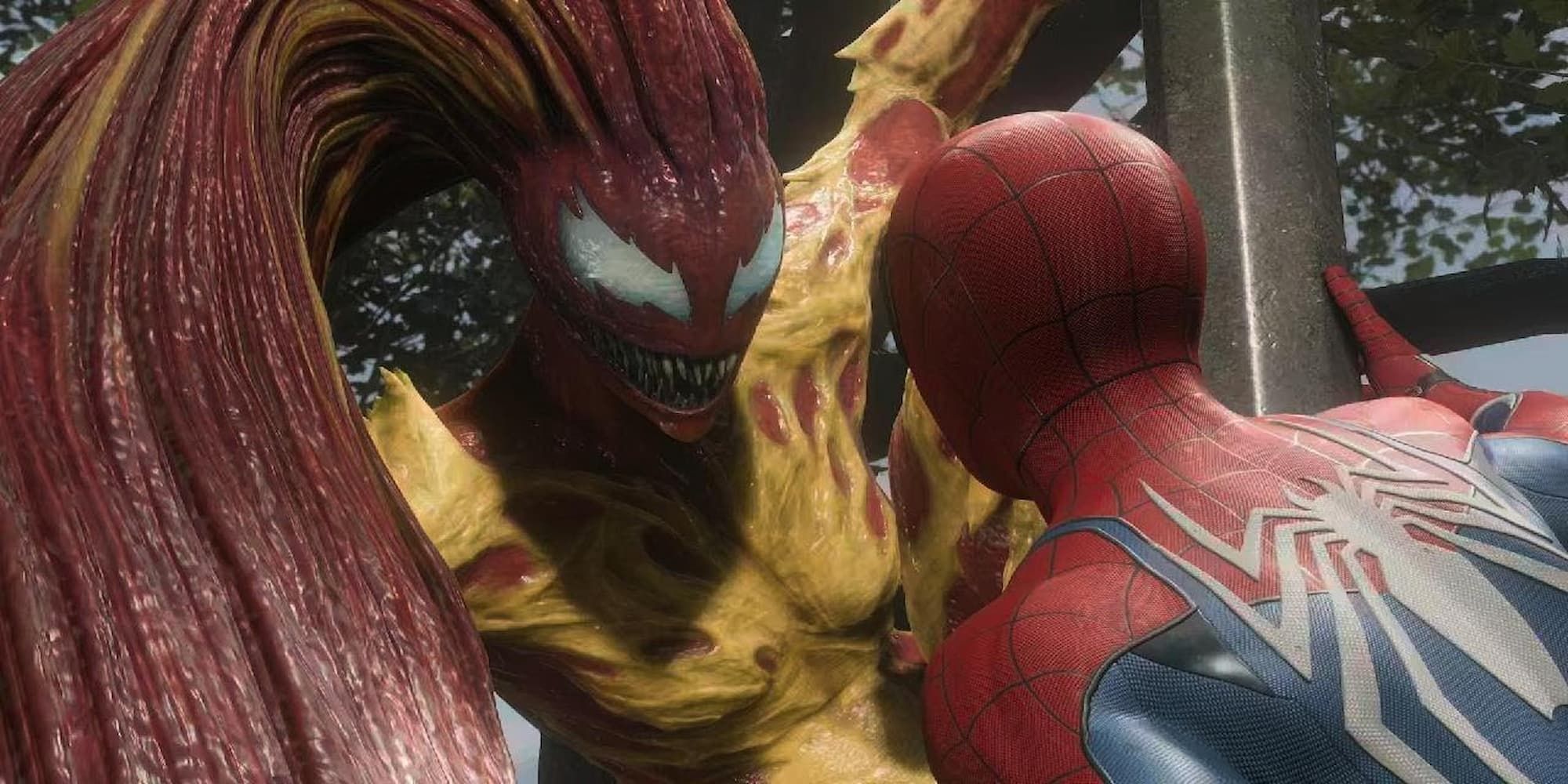 Scream Standing Face To Face WIth Spider-Man 