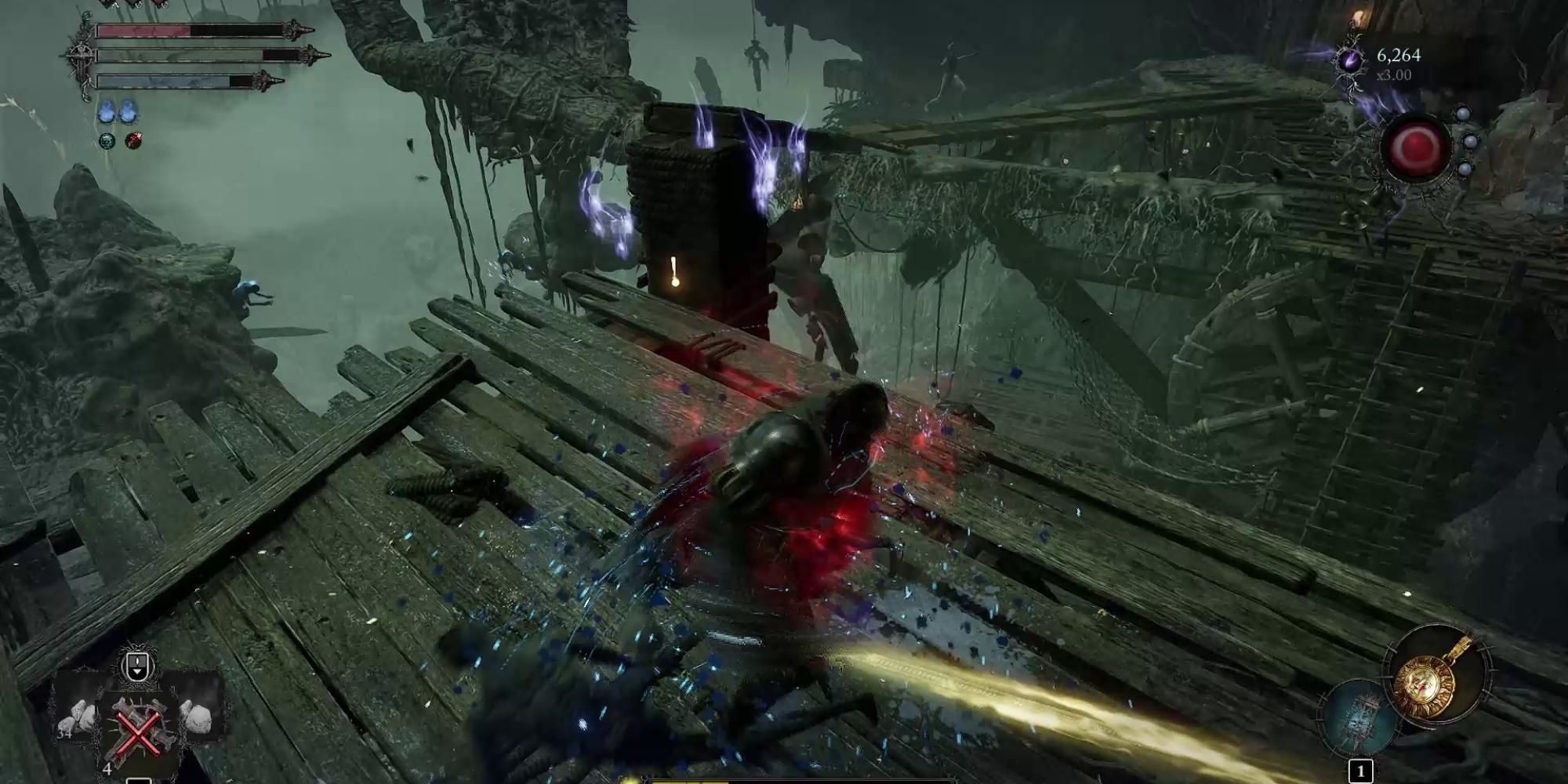 obtaining red reaper kill rewards 11000 vigor and 5 umbral scouring in lords of the fallen