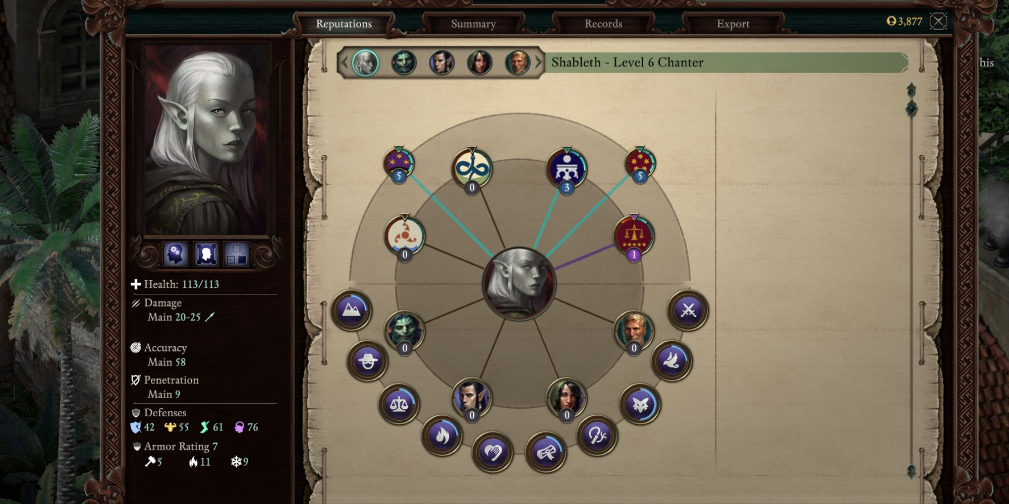 Pillars of Eternity 2 Deadfire Reputation System