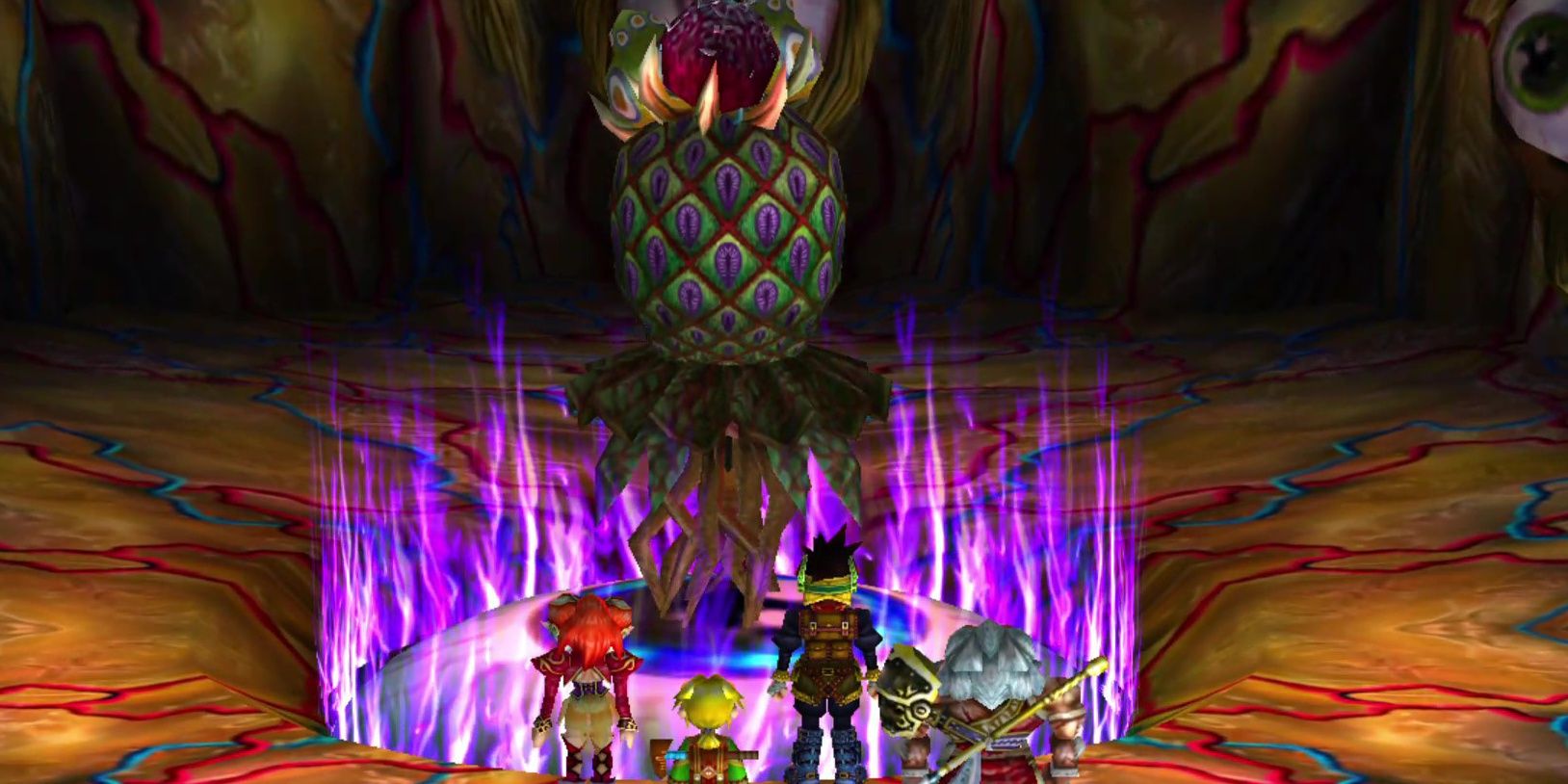 Ryudo and the gang come across a strange entity in Grandia 2