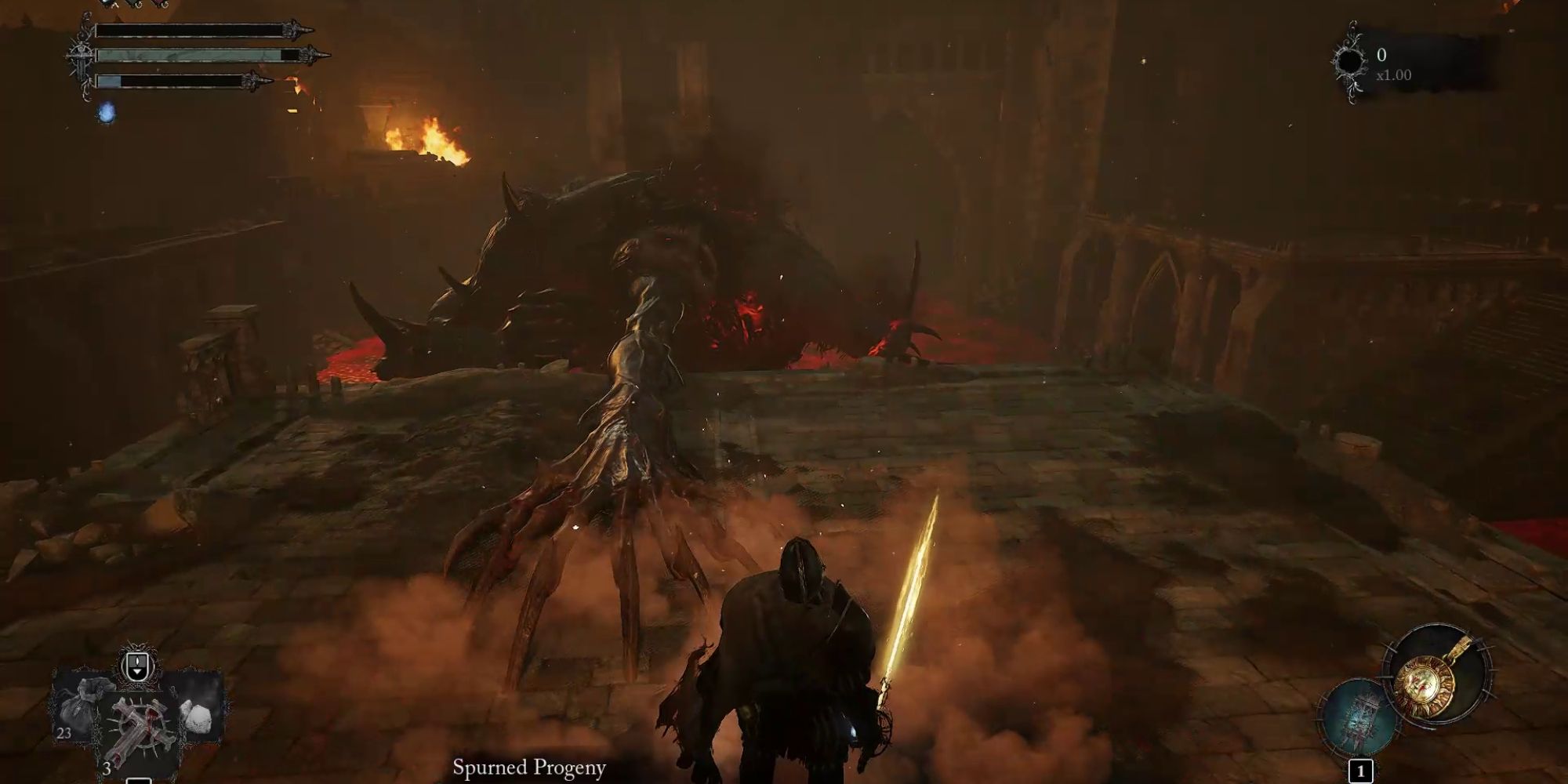 spurned progeny third Arm Reach in lords of the fallen