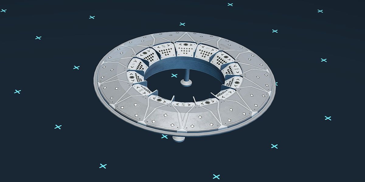 Starfield's Assurance SG-1800 Shield Generator is inspected up close in the ship builder