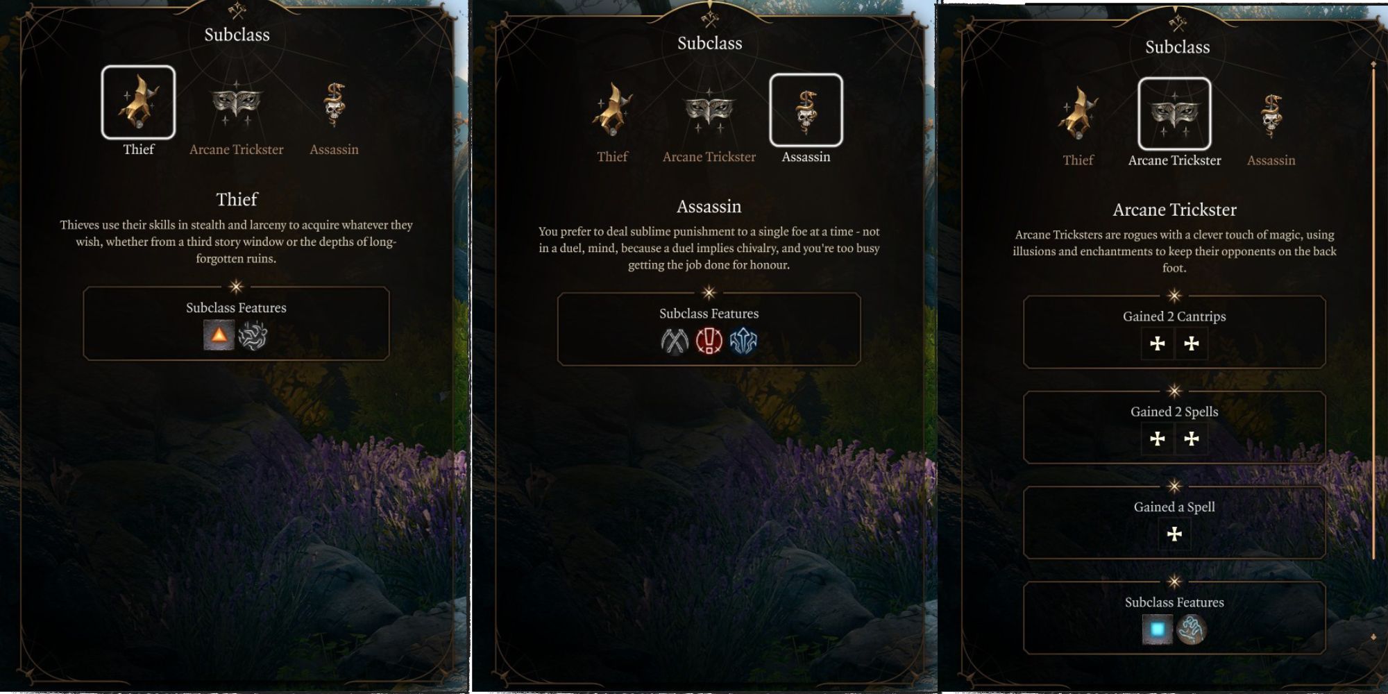 Subclasses Baldur's Gate 3 Rogue Build