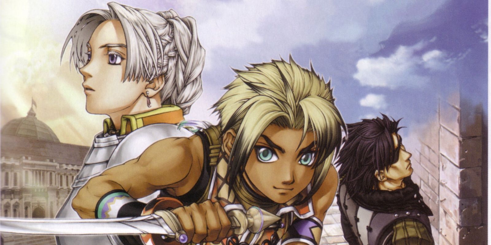 Suikoden 3 Chris, Hugo, and Geddoe