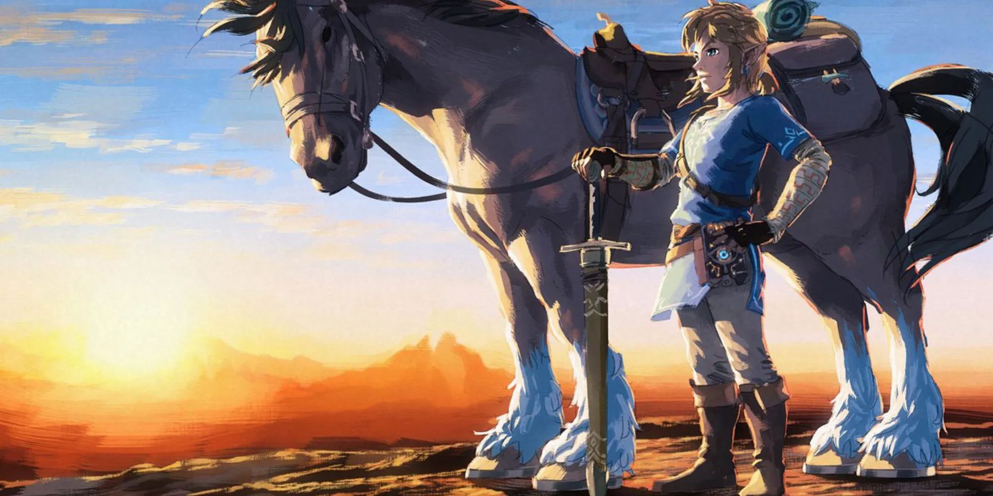 Tears of the Kingdom Link and horse