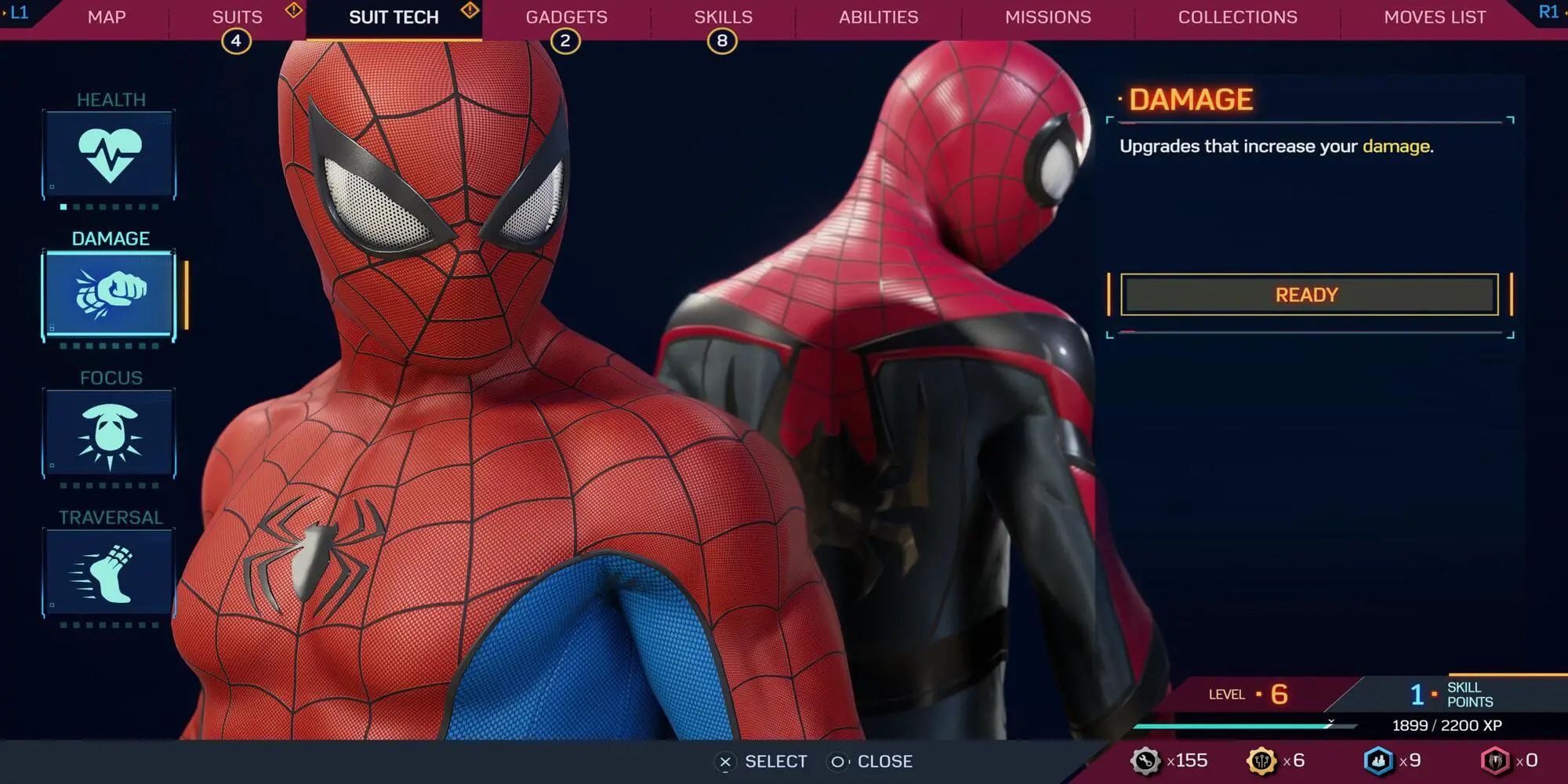 Spiderman 2 - Damage Option for Suit Tech